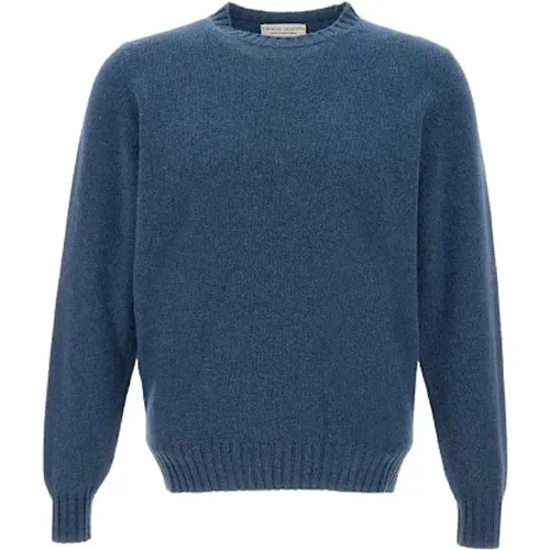 Wool Cashmere Long Sleeve Sweater , male, Sizes: M, XL, 2XL, L - Filippo De Laurentiis - Modalova