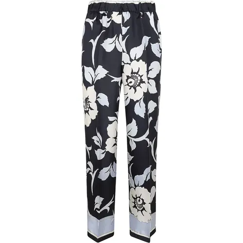 Womens Clothing Trousers Blue Ss24 , female, Sizes: S, M - P.a.r.o.s.h. - Modalova