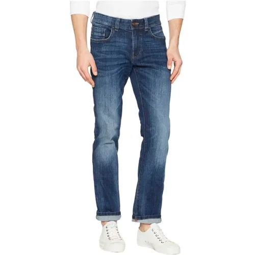 Straight Leg Jeans 5-Pocket Houston , Herren, Größe: W33 L32 - camel active - Modalova