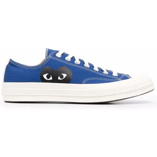 Blaue Baumwoll Chuck Taylor Sneakers , unisex, Größe: 41 1/2 EU - Comme des Garçons Play - Modalova