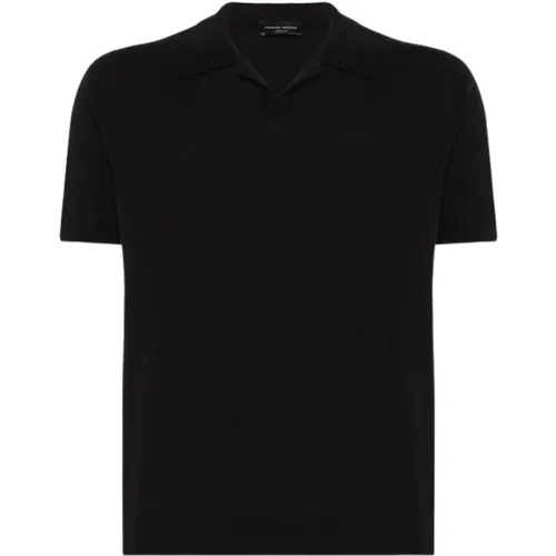 Klassisches Baumwollstrick Polo Shirt , Herren, Größe: XL - Roberto Collina - Modalova