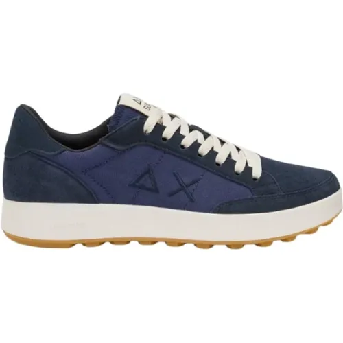 Genius Tennis Style Sneaker , Herren, Größe: 42 EU - Sun68 - Modalova