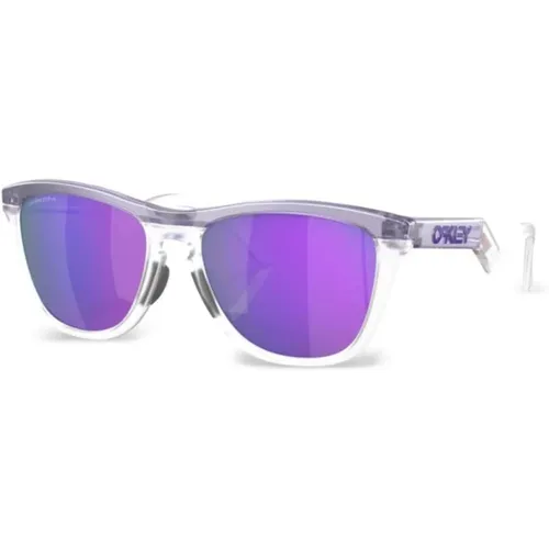 Lila Quadratische Sonnenbrille UV-Schutzgläser , Herren, Größe: ONE Size - Oakley - Modalova