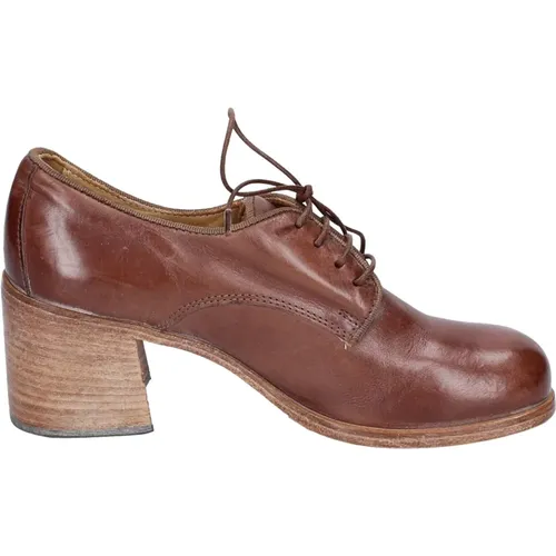 Elegante Vintage-Lederschuhe für Damen - MOMA - Modalova