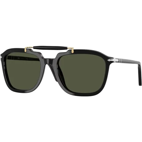 Klassische schwarze Sonnenbrille , Herren, Größe: ONE Size - Persol - Modalova