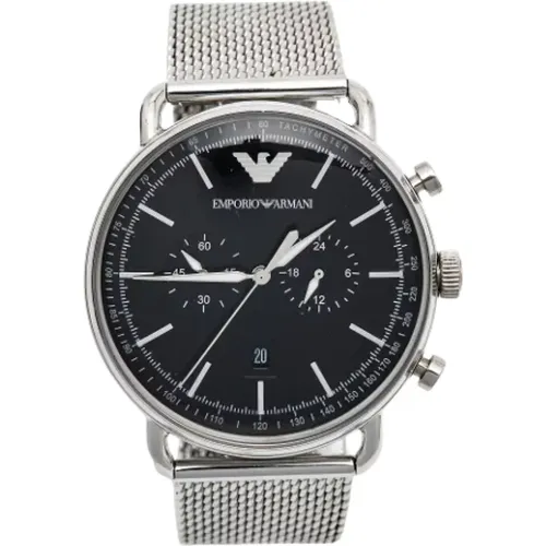 Pre-owned Rostfreier Stahl watches , Damen, Größe: ONE Size - Armani Pre-owned - Modalova