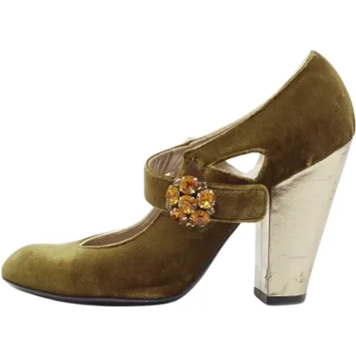 Pre-owned Velvet heels , female, Sizes: 4 UK - Marc Jacobs Pre-owned - Modalova
