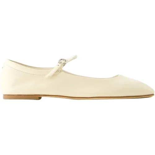 Leder Ballerinas in Beige und Weiß - aeyde - Modalova