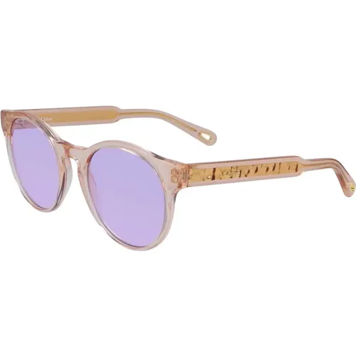 Stylish Sunglasses in and Purple , female, Sizes: 52 MM - Chloé - Modalova