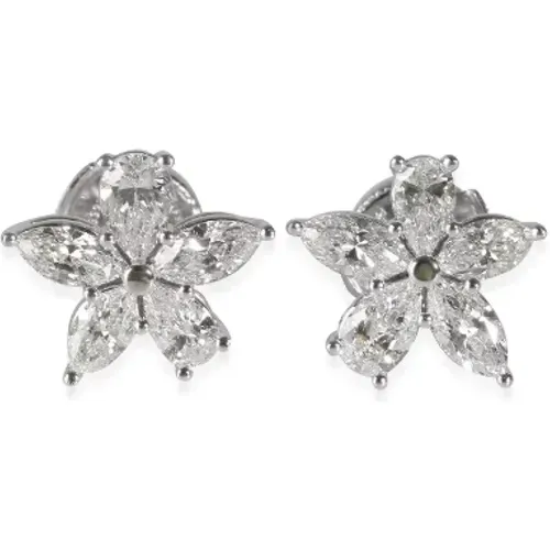 Pre-owned Platinum earrings , female, Sizes: ONE SIZE - Tiffany & Co. Pre-owned - Modalova