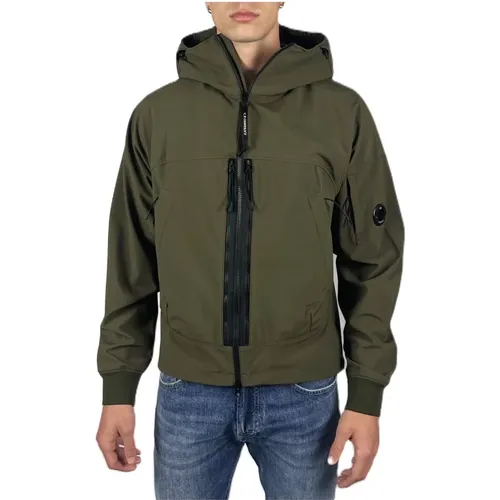 Militärgrüne Softshell-Jacke - C.P. Company - Modalova