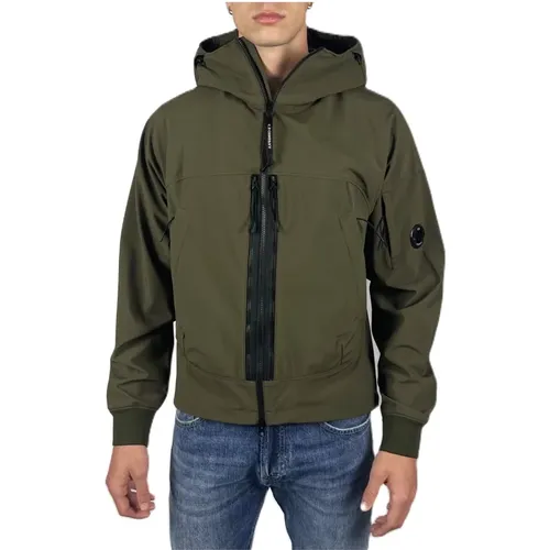 Militärgrüne Softshell-Jacke , Herren, Größe: XL - C.P. Company - Modalova