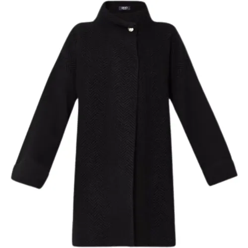 Chevron Knit Coat , female, Sizes: S - Liu Jo - Modalova