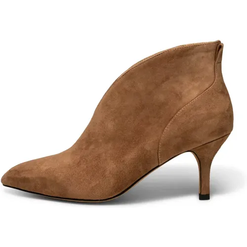Valentine Suede Heeled Boots - TAN , female, Sizes: 4 UK, 9 UK, 3 UK, 7 UK, 5 UK, 8 UK, 6 UK - Shoe the Bear - Modalova
