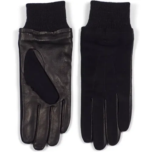 Hochwertige Schwarze Lederhandschuhe für Frauen , Herren, Größe: 7 1/2 IN - Howard London - Modalova