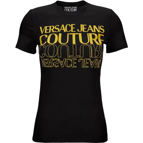 Modische T-Shirts und Polos , Damen, Größe: XL - Versace Jeans Couture - Modalova