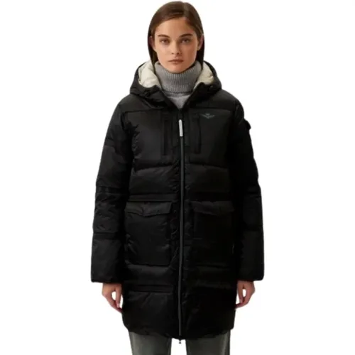 Long Down Jacket , female, Sizes: XL, L - aeronautica militare - Modalova