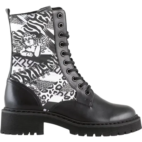 Fantasy Print Schnür-Booties , Damen, Größe: 38 1/2 EU - Högl - Modalova