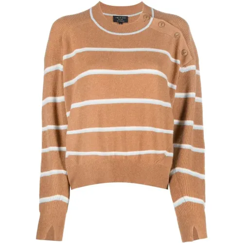 Cashmere Stripe Sweater in , female, Sizes: XS, XL, M, L, S - Rag & Bone - Modalova