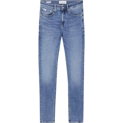 Blaue Slim Fit Jeans , Herren, Größe: W29 - Calvin Klein - Modalova