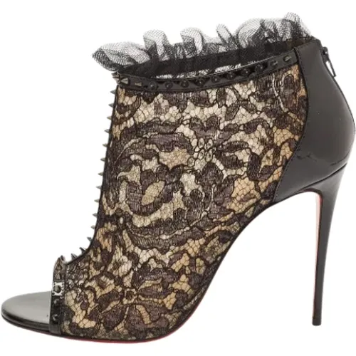 Pre-owned Lace boots , female, Sizes: 8 UK - Christian Louboutin Pre-owned - Modalova