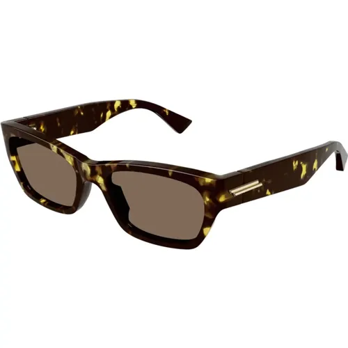 Havana/ Sunglasses , unisex, Sizes: 55 MM - Bottega Veneta - Modalova