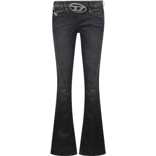 Bootcut Flare Jeans Cut-Out Details , female, Sizes: W24, W27, W26, W25 - Diesel - Modalova