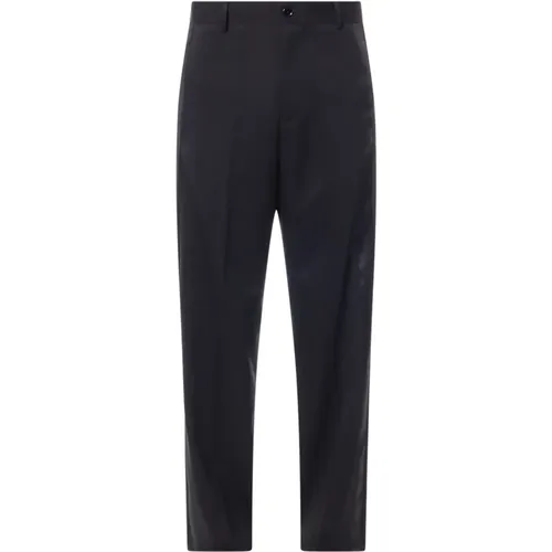 Wide Leg Trousers with Zip , male, Sizes: M, L - MM6 Maison Margiela - Modalova