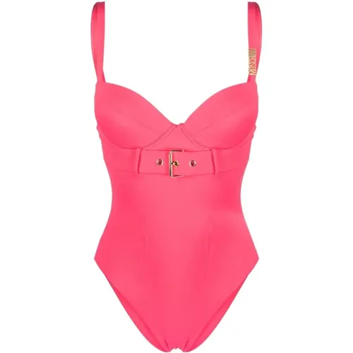Rosa Casual Beachwear Badeanzug , Damen, Größe: S - Moschino - Modalova