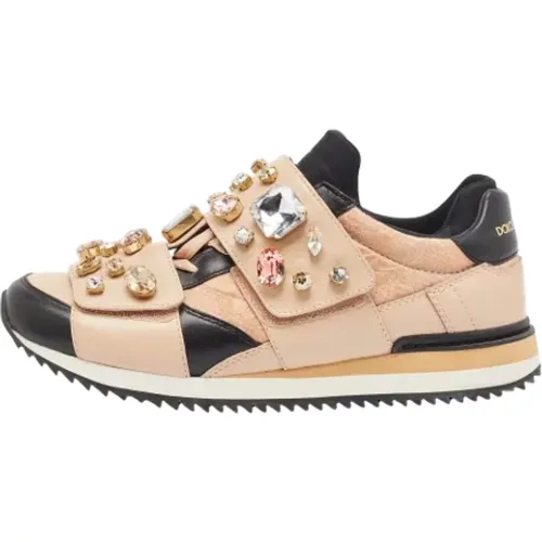 Pre-owned Fabric sneakers , female, Sizes: 5 1/2 UK - Dolce & Gabbana Pre-owned - Modalova