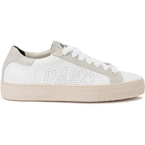 Weiße Leder Thea Sneakers , Damen, Größe: 36 EU - P448 - Modalova