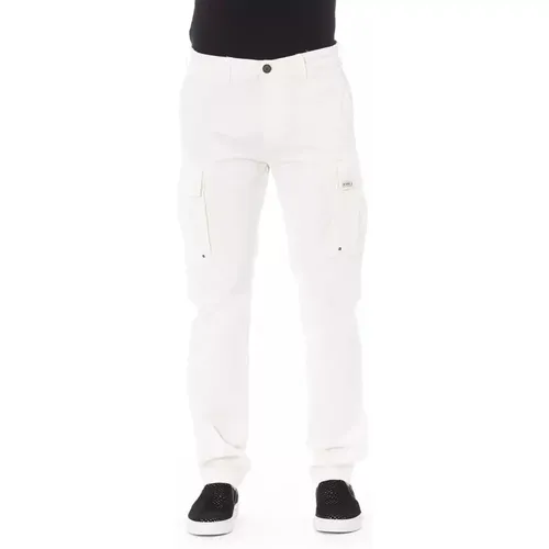 Trendige Weiße Baumwoll-Jeanshose , Herren, Größe: W30 - Baldinini - Modalova