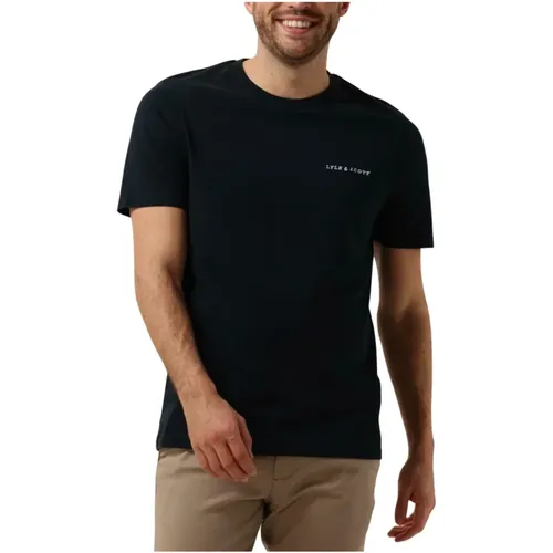 Besticktes T-Shirt für Herren,T-Shirts - Lyle & Scott - Modalova
