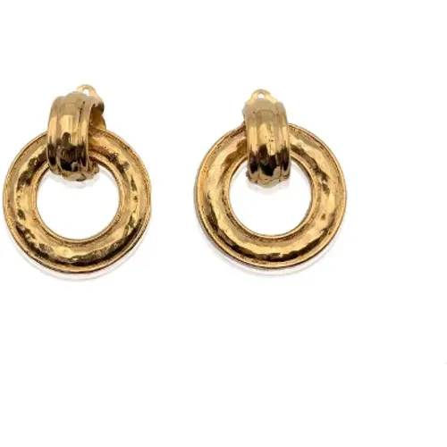 Pre-owned Metal earrings , female, Sizes: ONE SIZE - Chanel Vintage - Modalova