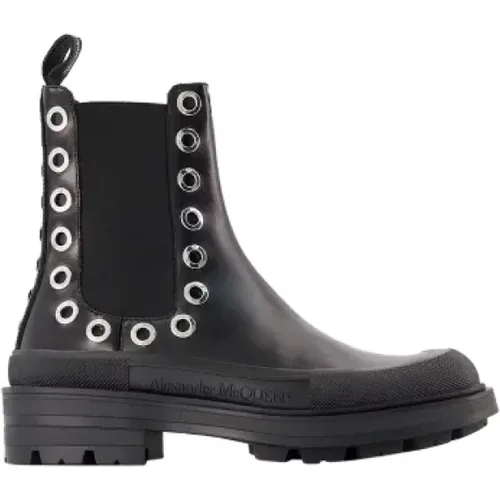 Leather boots , female, Sizes: 7 UK - alexander mcqueen - Modalova