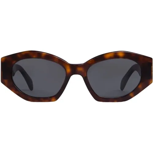 Polygonal Acetate Sunglasses , female, Sizes: 55 MM - Celine - Modalova