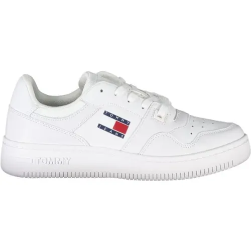 Polyester Lace-Up Sneaker , female, Sizes: 6 UK - Tommy Hilfiger - Modalova