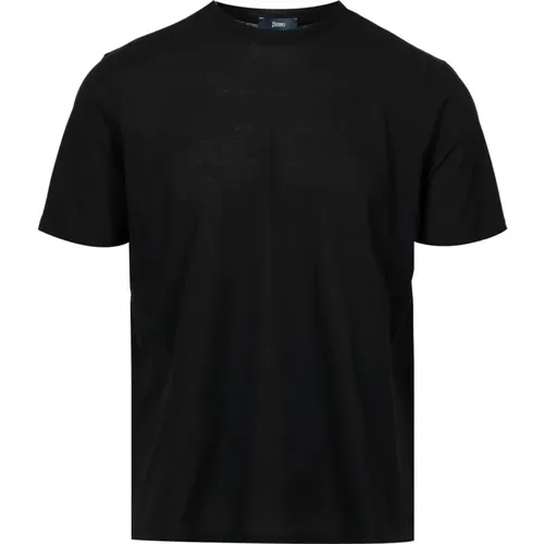 Stretch Baumwoll Jersey T-shirt , Herren, Größe: XL - Herno - Modalova
