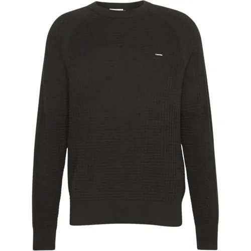Sweaters with Textured Sleeves , male, Sizes: S - Calvin Klein - Modalova