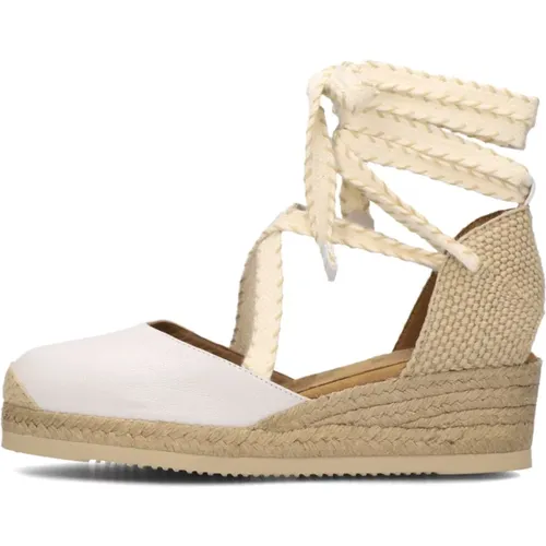 Weiße Chaplin Espadrilles , Damen, Größe: 37 EU - Unisa - Modalova