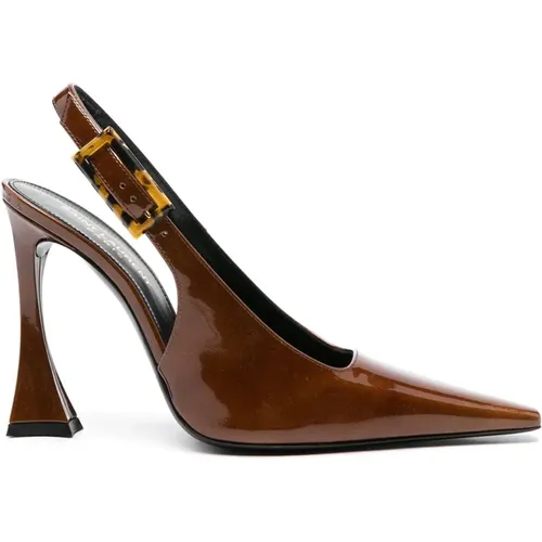 Elegant Slingback Pump Shoes , female, Sizes: 5 UK, 4 UK, 7 UK, 5 1/2 UK, 3 UK, 3 1/2 UK, 6 1/2 UK, 4 1/2 UK - Saint Laurent - Modalova