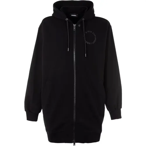 Lange S-Kappat Hoodie mit Logo , Herren, Größe: XS - Diesel - Modalova