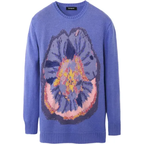 Blumiger Pullover Desigual - Desigual - Modalova