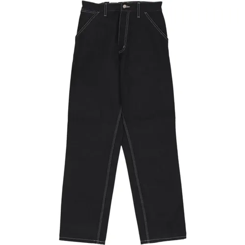 Schwarze Rigid Simple Pant Streetwear , Herren, Größe: W34 L32 - Carhartt WIP - Modalova