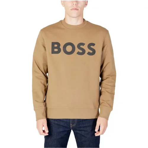 Printed Long Sleeve Sweatshirt for Men , male, Sizes: M, 2XL, XL - Hugo Boss - Modalova