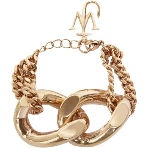 Golden Chain Link Bracelet , female, Sizes: ONE SIZE - JW Anderson - Modalova