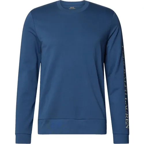 Gemütlicher Logo-Print-Pyjama-Sweatshirt , Herren, Größe: XL - Ralph Lauren - Modalova