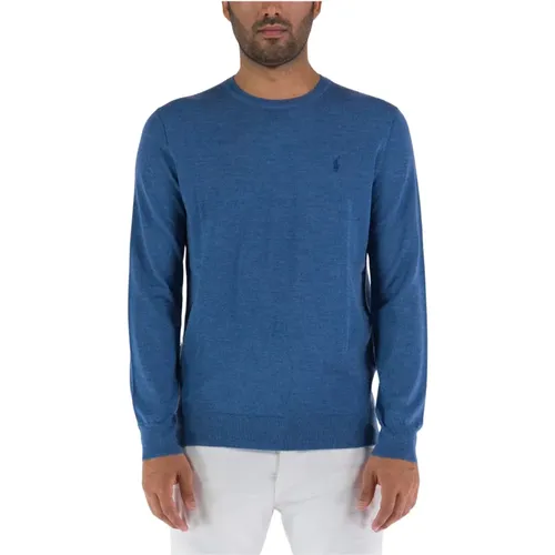 Wool Crew Neck Sweater , male, Sizes: M - Ralph Lauren - Modalova