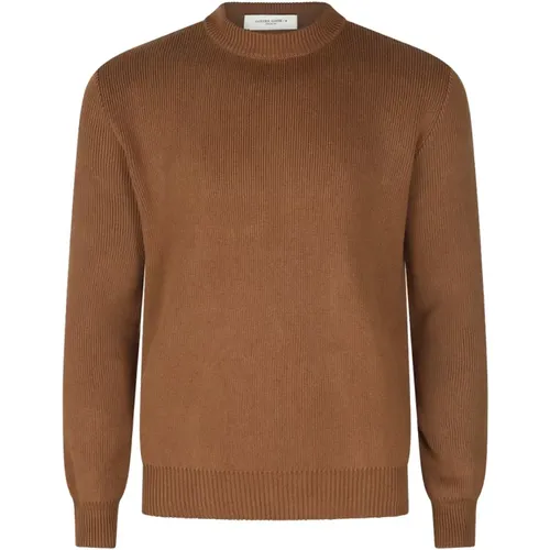 Tabak Baumwolle Crew Neck Sweatshirt , Herren, Größe: L - Golden Goose - Modalova