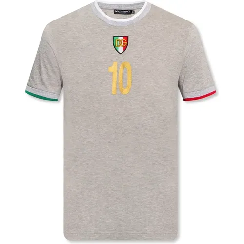Logo T-shirt for Men , male, Sizes: M, S - Dolce & Gabbana - Modalova